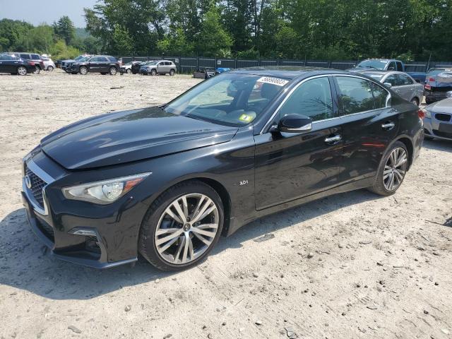 JN1EV7AR4JM443391 - 2018 INFINITI Q50 LUXE BLACK photo 1