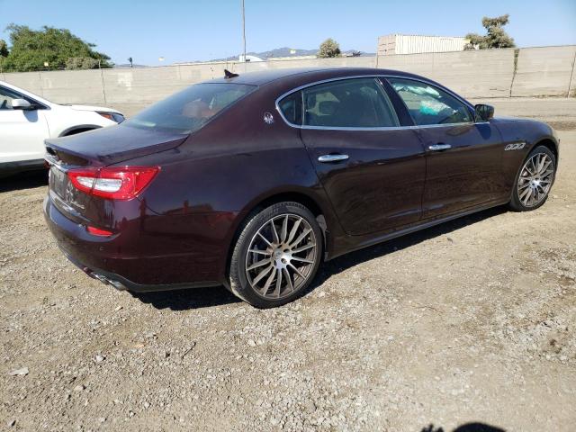 ZAM56RPAXG1170499 - 2016 MASERATI QUATTROPOR S MAROON photo 3