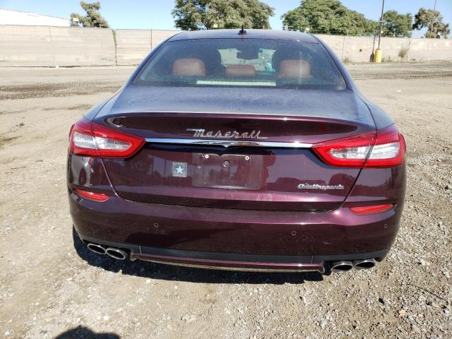 ZAM56RPAXG1170499 - 2016 MASERATI QUATTROPOR S MAROON photo 6