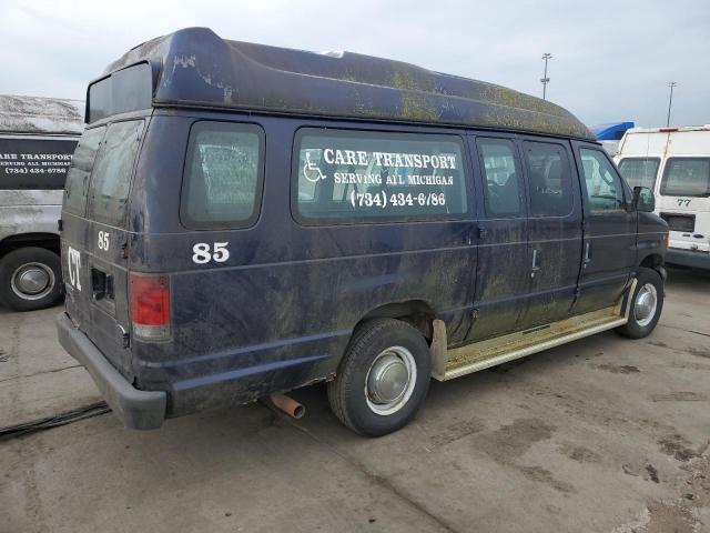 1FBSS31L76HA85902 - 2006 FORD ECONOLINE E350 SUPER DUTY WAGON BLUE photo 3