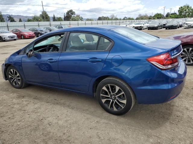 19XFB2F86DE286608 - 2013 HONDA CIVIC EX BLUE photo 2