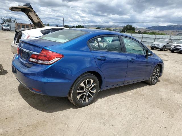 19XFB2F86DE286608 - 2013 HONDA CIVIC EX BLUE photo 3