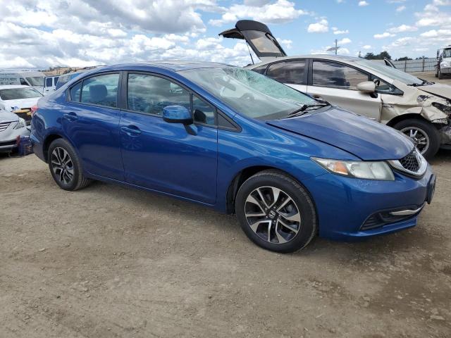 19XFB2F86DE286608 - 2013 HONDA CIVIC EX BLUE photo 4