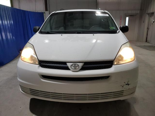 5TDZA23C84S107547 - 2004 TOYOTA SIENNA CE WHITE photo 5