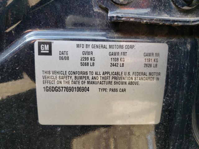 1G6DG577690106904 - 2009 CADILLAC CTS BLACK photo 13