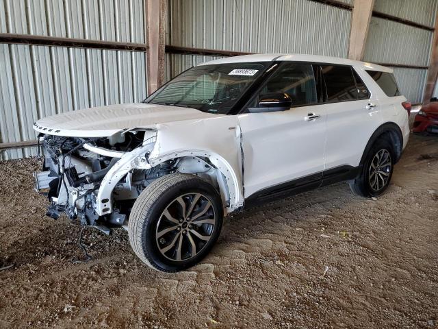 1FMSK8KH2NGB41876 - 2022 FORD EXPLORER ST-LINE WHITE photo 1