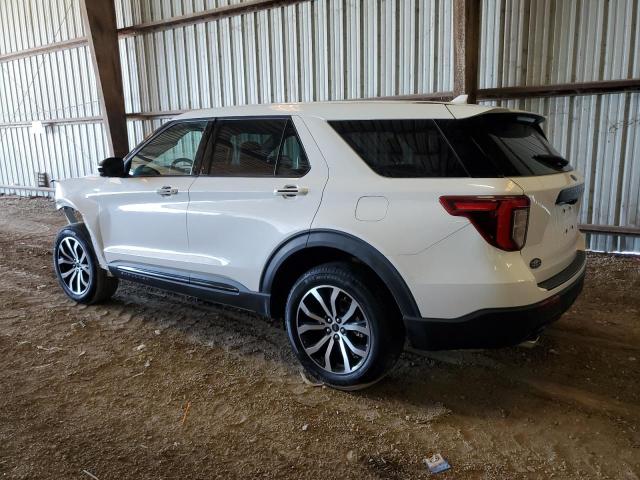 1FMSK8KH2NGB41876 - 2022 FORD EXPLORER ST-LINE WHITE photo 2