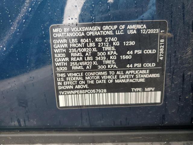 1V2WNPE88PC057928 - 2023 VOLKSWAGEN ID.4 PRO S 蓝色 照片 13