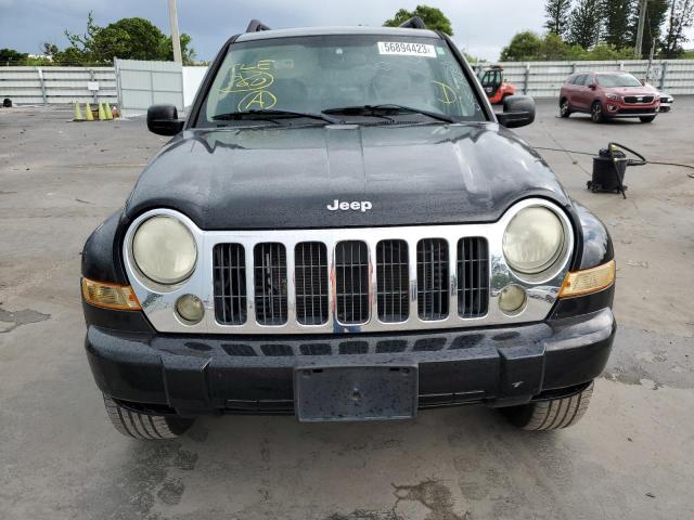 1J4GK58K15W707196 - 2005 JEEP LIBERTY LIMITED BLACK photo 5