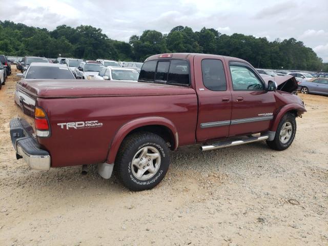 5TBRT341X4S449314 - 2004 TOYOTA TUNDRA ACCESS CAB SR5 BURGUNDY photo 3