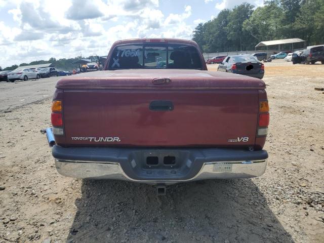 5TBRT341X4S449314 - 2004 TOYOTA TUNDRA ACCESS CAB SR5 BURGUNDY photo 6