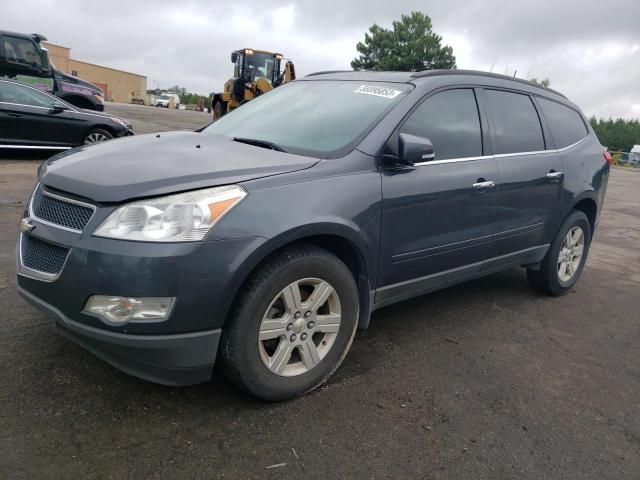 1GNKRGED6CJ301588 - 2012 CHEVROLET TRAVERSE LT CHARCOAL photo 1