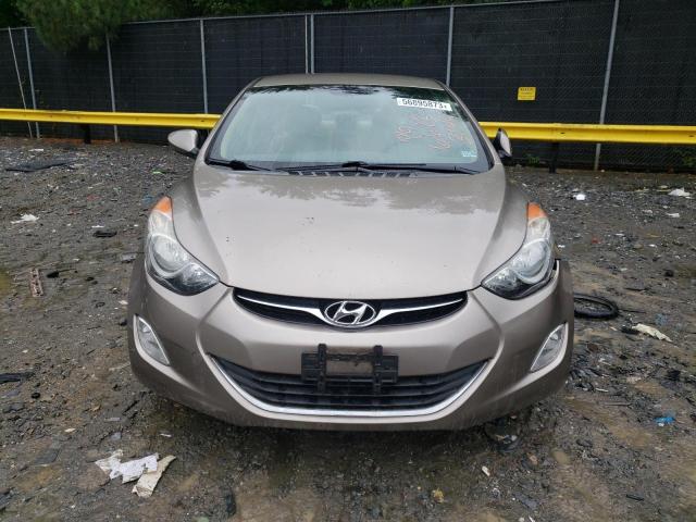 5NPDH4AEXDH273144 - 2013 HYUNDAI ELANTRA GLS GOLD photo 5