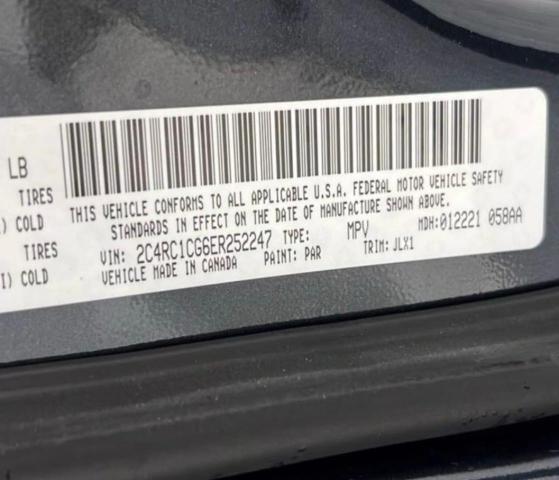 2C4RC1CG6ER252247 - 2014 CHRYSLER TOWN & COU TOURING L BLACK photo 10