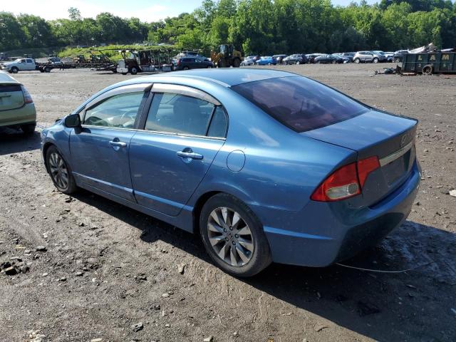 2HGFA1F94BH504554 - 2011 HONDA CIVIC EXL BLUE photo 2