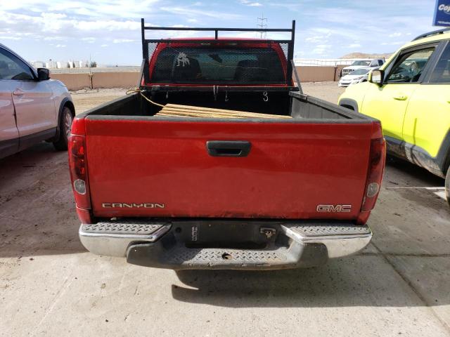 1GTCS198158263824 - 2005 GMC CANYON RED photo 6