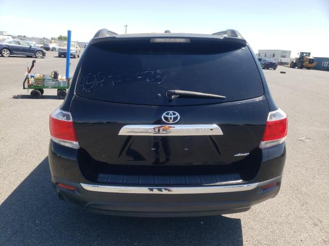 5TDBK3EHXBS077106 - 2011 TOYOTA HIGHLANDER BASE BLACK photo 6