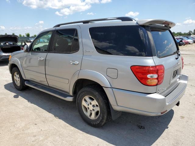 5TDBT48A42S122042 - 2002 TOYOTA SEQUOIA LIMITED GRAY photo 2