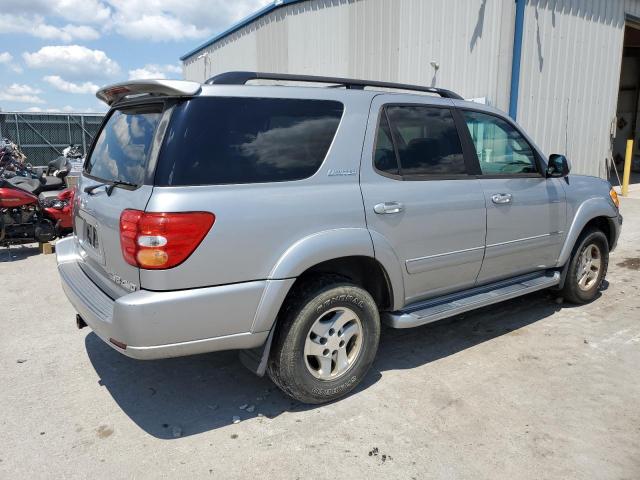 5TDBT48A42S122042 - 2002 TOYOTA SEQUOIA LIMITED GRAY photo 3