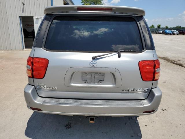 5TDBT48A42S122042 - 2002 TOYOTA SEQUOIA LIMITED GRAY photo 6