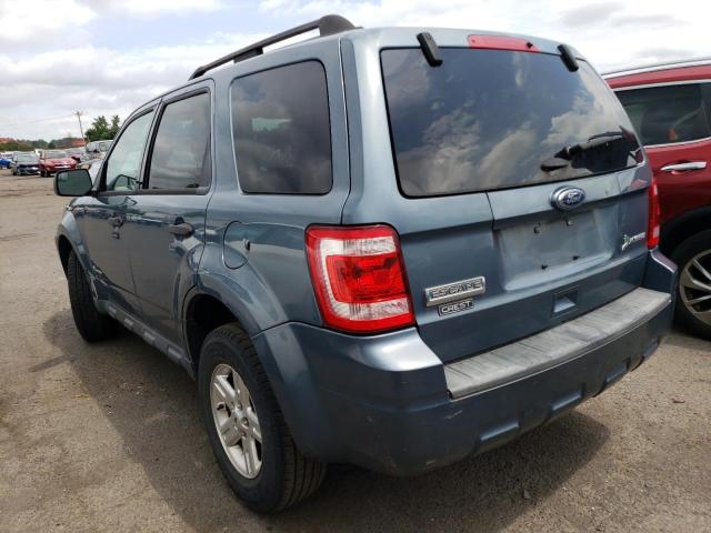 1FMCU4K37BKB86168 - 2011 FORD ESCAPE HYBRID BLUE photo 2