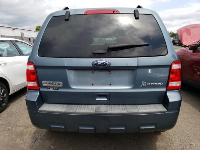 1FMCU4K37BKB86168 - 2011 FORD ESCAPE HYBRID BLUE photo 6