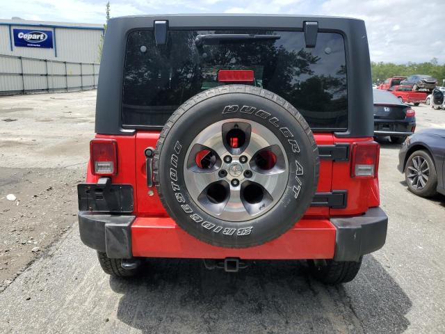 1C4AJWBG6GL125396 - 2016 JEEP WRANGLER SAHARA RED photo 6