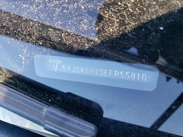 5YJSA1H13EFP55810 - 2014 TESLA MODEL S Boz foto 12