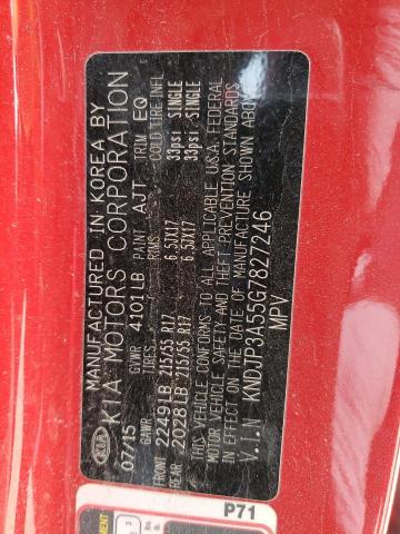 KNDJP3A55G7827246 - 2016 KIA SOUL + RED photo 12