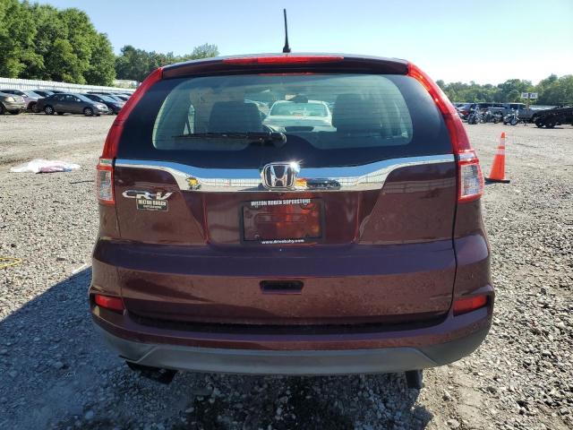 2HKRM3H3XFH556856 - 2015 HONDA CR-V LX MAROON photo 6