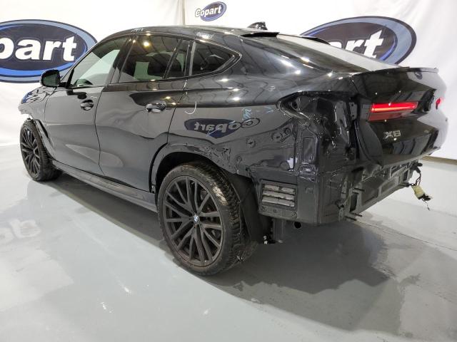 5UXCY6C06N9L25385 - 2022 BMW X6 XDRIVE40I BLACK photo 2