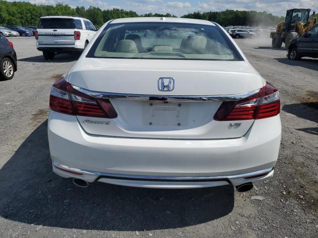 1HGCR3F81GA032804 - 2016 HONDA ACCORD EXL WHITE photo 6