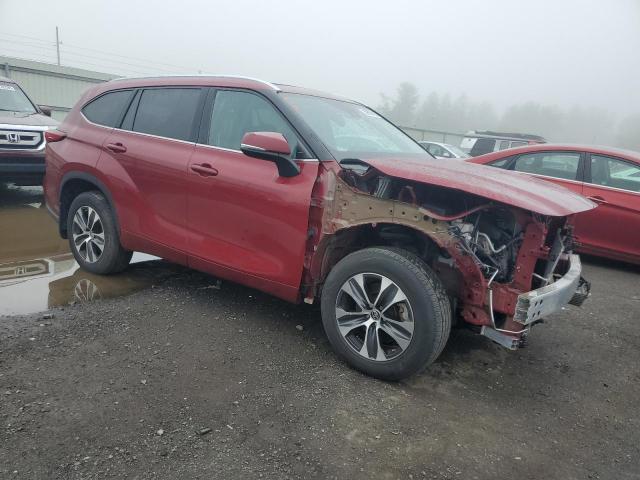 5TDGZRBH6LS054982 - 2020 TOYOTA HIGHLANDER XLE RED photo 4