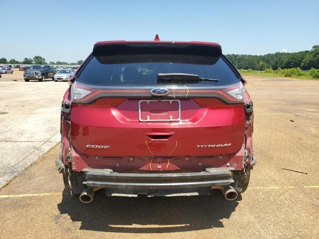 2FMPK3K85JBB38903 - 2018 FORD EDGE TITANIUM MAROON photo 6