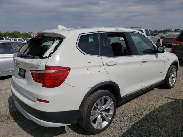 5UXWX7C50BL731436 - 2011 BMW X3 XDRIVE35I WHITE photo 3