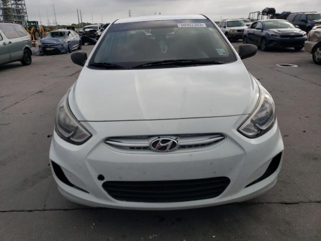 KMHCT4AE5FU927904 - 2015 HYUNDAI ACCENT GLS WHITE photo 5