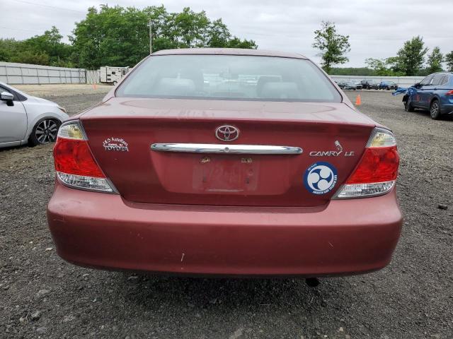 4T1BE32KX5U050930 - 2005 TOYOTA CAMRY LE RED photo 6