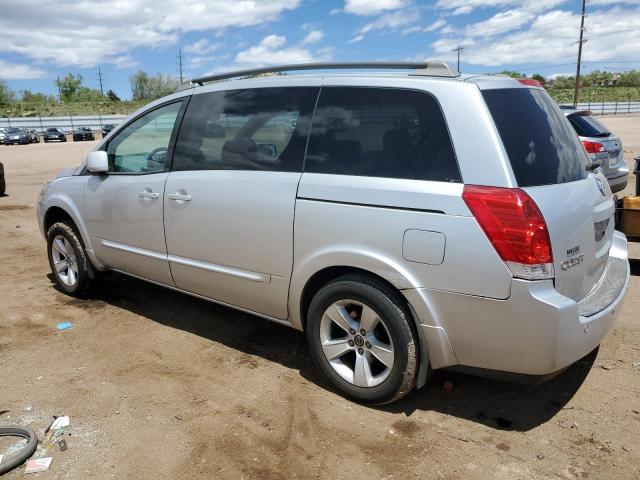 5N1BV28UX5N119337 - 2005 NISSAN QUEST S SILVER photo 2