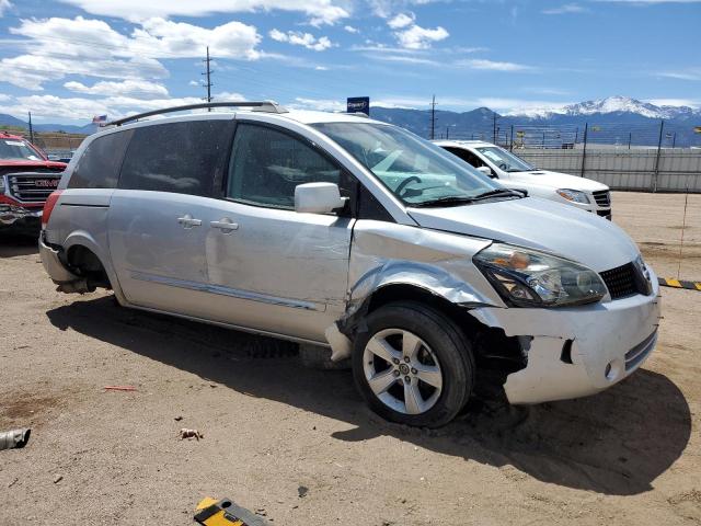 5N1BV28UX5N119337 - 2005 NISSAN QUEST S SILVER photo 4