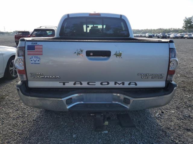 5TEJU62N29Z594706 - 2009 TOYOTA TACOMA DOUBLE CAB PRERUNNER SILVER photo 6