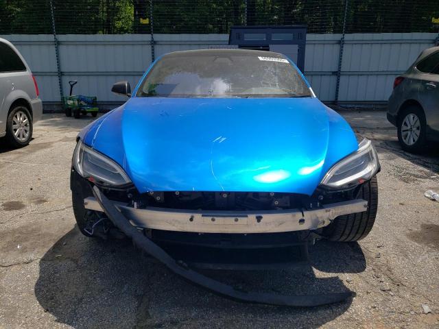 5YJSA1E64MF438794 - 2021 TESLA MODEL S BLUE photo 5