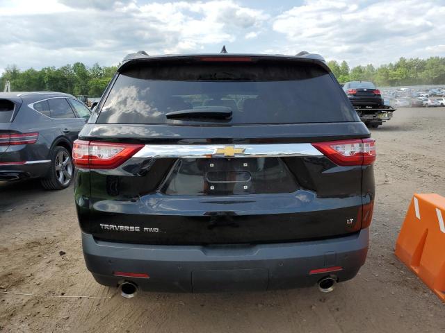 1GNEVMKWXMJ164069 - 2021 CHEVROLET TRAVERSE LT BLACK photo 6