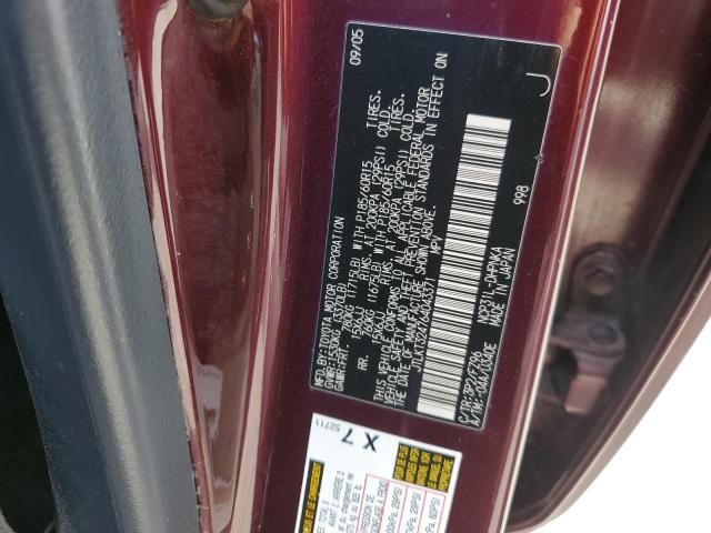 JTLKT324764043371 - 2006 TOYOTA SCION XB BURGUNDY photo 12