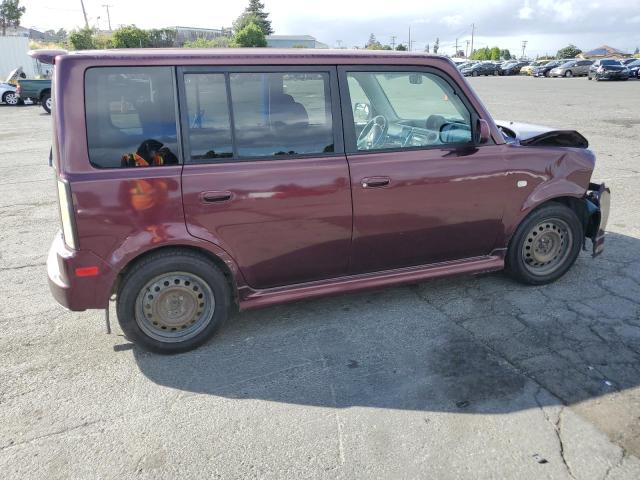JTLKT324764043371 - 2006 TOYOTA SCION XB BURGUNDY photo 3