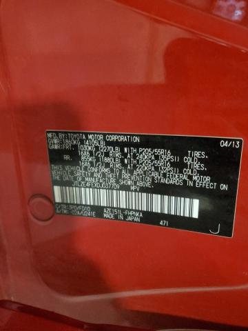 JTLZE4FEXDJ037709 - 2013 TOYOTA SCION XB RED photo 13