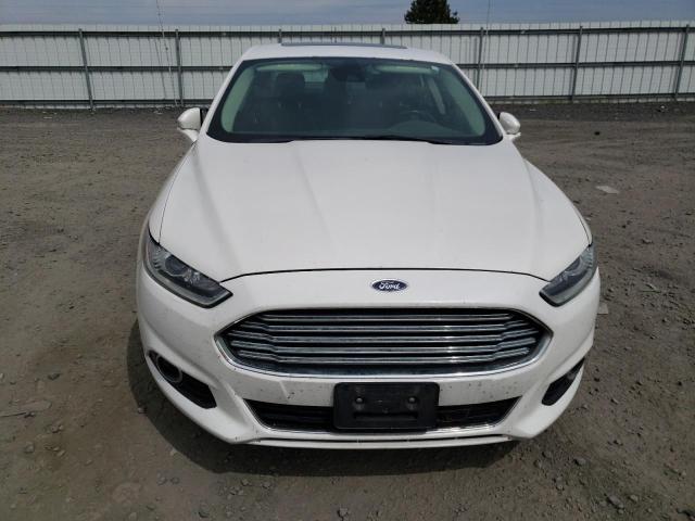 3FA6P0RU6ER122399 - 2014 FORD FUSION TITANIUM HEV WHITE photo 5