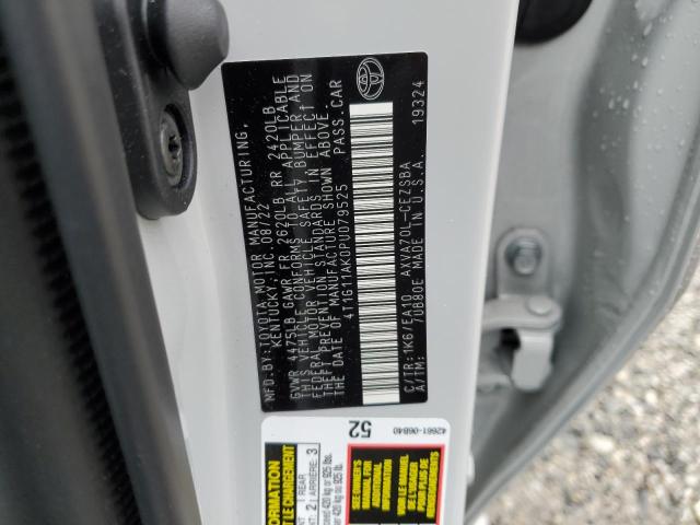 4T1G11AK0PU079525 - 2023 TOYOTA CAMRY SE NIGHT SHADE GRAY photo 12