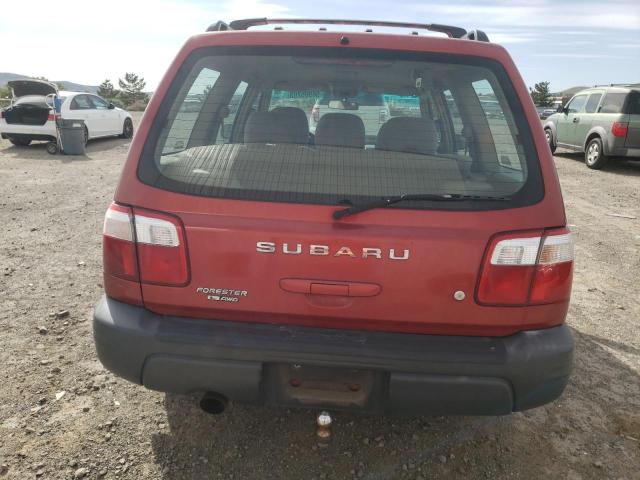 JF1SF63521H727926 - 2001 SUBARU FORESTER L RED photo 6