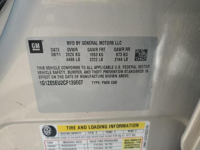 1G1ZE5EU2CF139607 - 2012 CHEVROLET MALIBU LTZ ოქროსფერი ფოტო 12