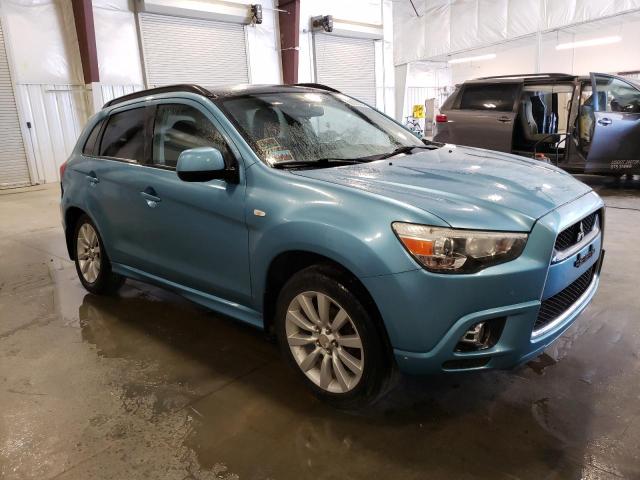 JA4AR4AU1BZ011651 - 2011 MITSUBISHI OUTLANDER SE TURQUOISE photo 4